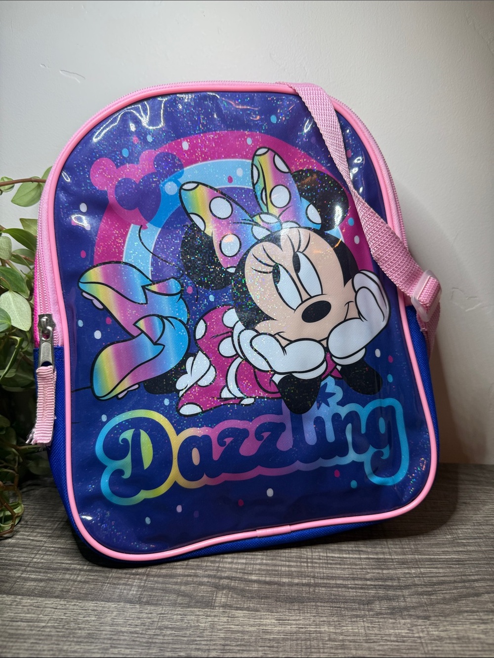 Disney Minnie Mouse Dazzling Mini Backpack Bioworld Used